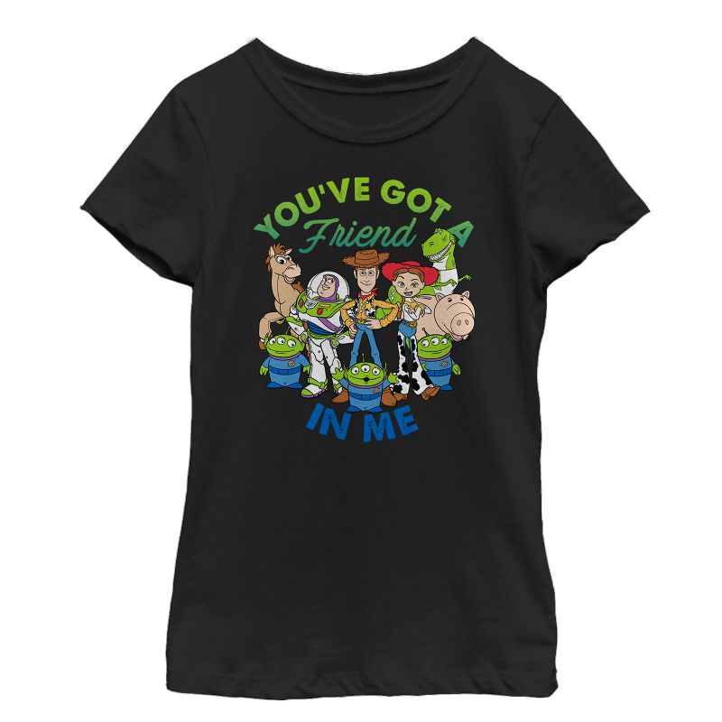Girl's Toy Story Friend in Me Scene T-Shirt, 1 of 4