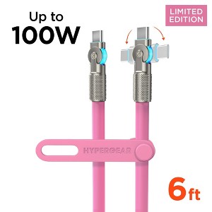 Chunky180° Extra-Thick 6ft USB-C to USB-C Cable | 100W Fast Charging, Rotating Connectors - 1 of 4