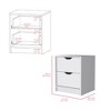 NicBex Nightstand with Drawers,Modern Side Table with Storage Space and Wood Frame,Bedside Table for Bedroom,Living Room - 3 of 4