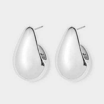 Domed Hoop Earrings - Universal Thread™ Silver