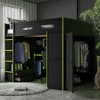 Whisen Full Size Wood Loft Bed with Desk - 2 of 4