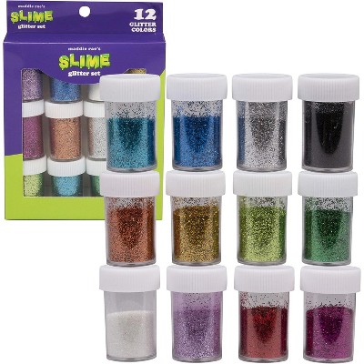 Maddie Rae's Slime Glitter Add Ins - Supplies Accessories Crafting Kit for Glue Stuff - DIY, Body, Nail Art, Scrapbooking, Family Crafts