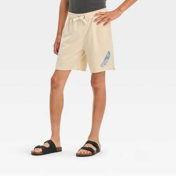 Boys' Skateboard 'Above Knee' Graphic Pull-On Shorts - Cat & Jack™ Off-White