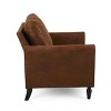 Modern Club Chairs Upholstered Club Chair Single Sofa Chair For Living Room-Christopher Knight Home - 4 of 4
