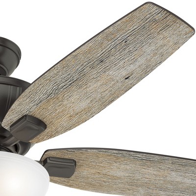 52" Noble Bronze Ceiling Fan with LED Light and Reversible Blades