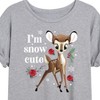Women's - Disney - Christmas - I'm Snow Cute Oversized Graphic T-Shirt - 2 of 4