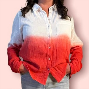 Women's Belle Dip Dye Top - Velvet Heart - 1 of 3