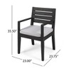 Maggift Outdoor Patio Seating Sets, Unique Design, Ideal for Conversations, Perfect for Gardens and Living Spaces, Gray, 23"*23.75"*35.5" - 4 of 4