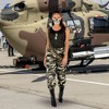 Arctic Camo Army Girl Dress Adult Costume - 4 of 4