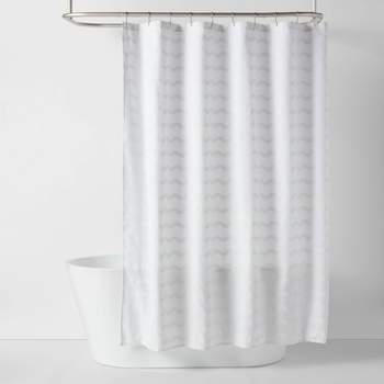 Wave Kids' Shower Curtain White - Pillowfort™