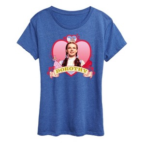 Women's - Wizard of Oz - Dorothy Heart Short Sleeve Graphic T-Shirt - 1 of 4