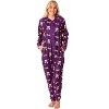 Harry Potter Womens' Luna Lovegood Chibi Footless Sleep Union Suit Purple - 4 of 4