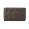 Signature Design by Ashley Maderla Faux Leather Tufted Ottoman, Walnut Brown - 4 of 4