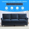 Mjkone Chenille Fabric Modern 3-Seater Sofa Couch/Loveseat Sofa/Single Sofa Armchair  with Rivet Design,Living Room Sofa - 4 of 4