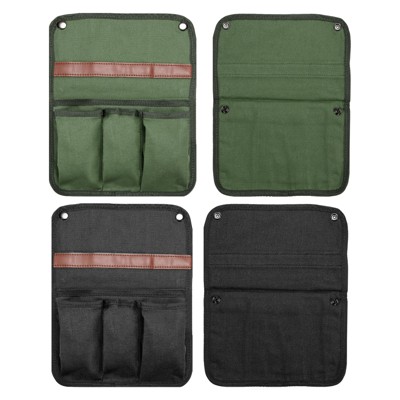 Unique Bargains Multicolor Waterproof Outdoor Camping Magazines Snacks Chair Armrest Bag 2 Pcs