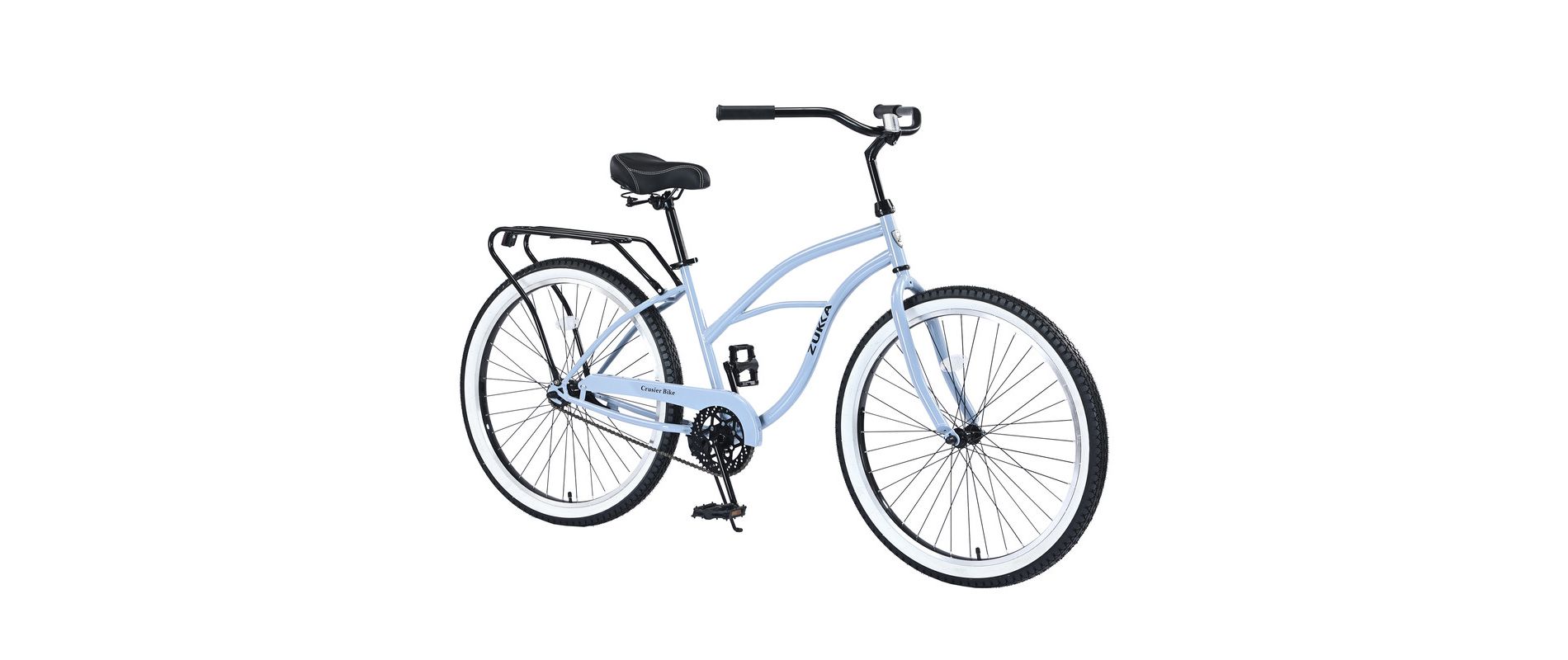 Aukfa 26 Inch Beach Cruiser Bike - Single Speed Cruiser with Coaster Brake for Men & Women - Multiple Colors