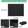 Unique Bargains Waterproof Felt Outdoor Storage Shed Flooring Mat Gray 1 Pc - 3 of 4