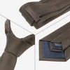 INSPIRE CHIC Men's Solid Color Classic Textured Neck Ties for Formal - 3 of 4