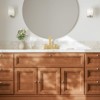 Phiestina Brushed Gold Waterfall Bathroom Faucet, Widespread 3 Hole 8-Inch Modern Faucet with Pop Up Drain, Lead-Free - 2 of 4