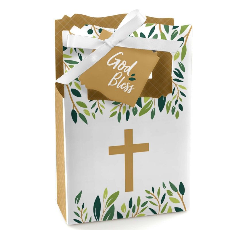 Big Dot of Happiness Elegant Cross - Religious Party Favor Boxes - Set of 12, 1 of 7