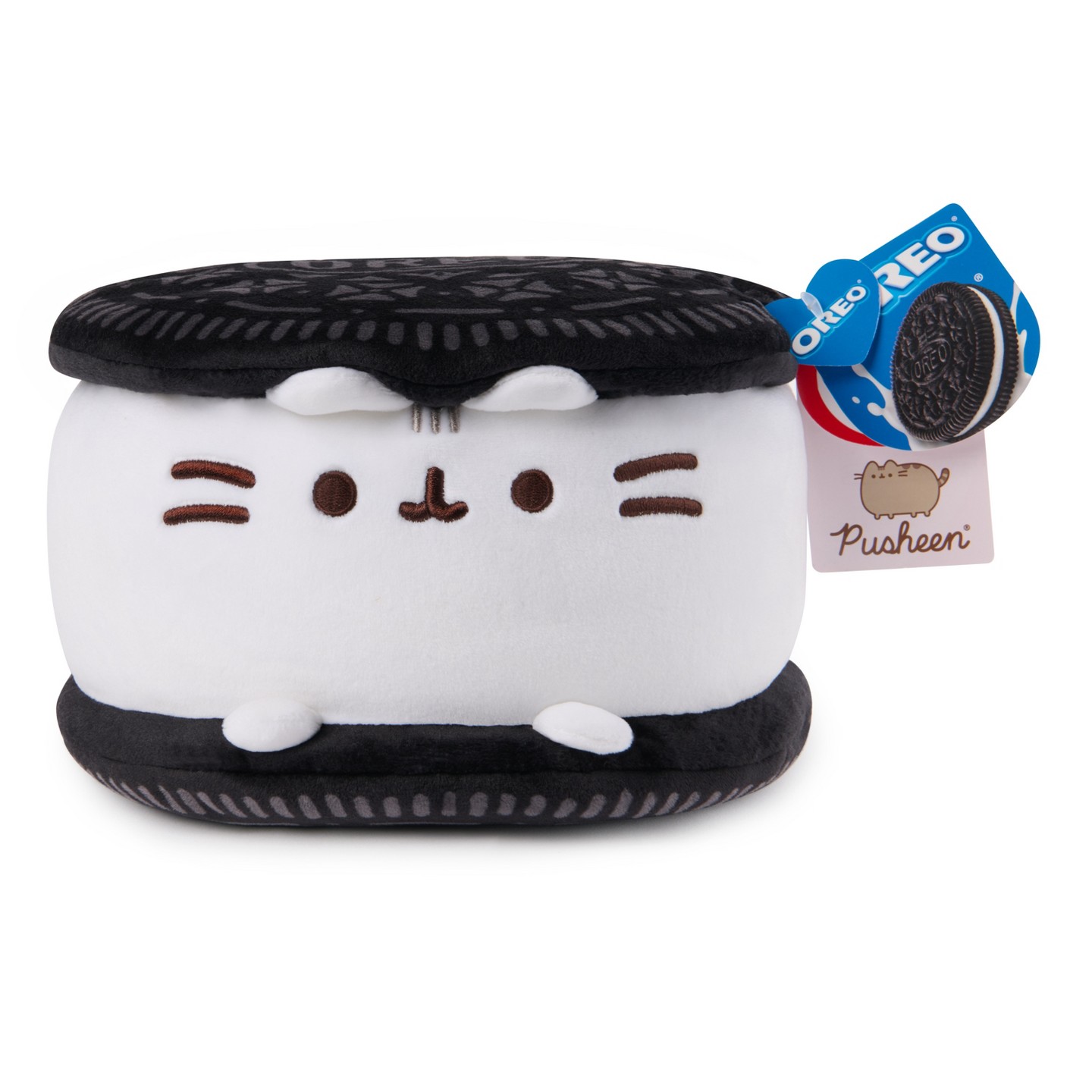 Детская мягкая игрушка GUND Pusheen 9" Oreo Squisheen Plush — фото 6
