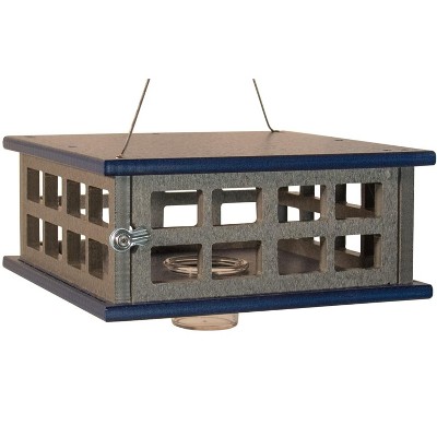 JCS Wildlife Recycled Poly Lumber Caged Platform Bluebird Feeder (Single Cup)