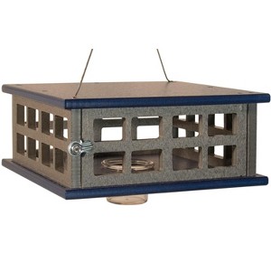 JCS Wildlife Recycled Poly Lumber Caged Platform Bluebird Feeder (Single Cup) - 1 of 4