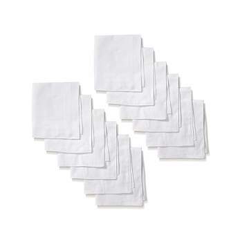 Men's White Cotton Soft Finish Handkerchiefs