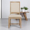 4-Piece Retro Style Upholstered Dining Chair Set, Solid Rubberwood Legs, High-Density Foam, for Dining Room or Kitchen - 2 of 4