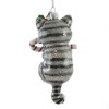 Noble Gems 5.0 Inch Cat With Candy Cane Feline Festive Tree Ornaments - 3 of 4