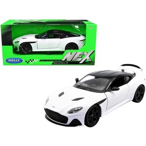 Aston Martin DBS Superleggera White with Black Top "NEX Models" 1/24 Diecast Model Car by Welly - 1 of 3