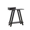 Syemin Console Tables Contemporary Console Table Entryway Table Small Space Console Sofa Table Behind Couch, Gray, 31.25"*11.5"*37.5" - 2 of 4