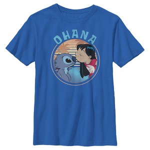 Boy's Lilo & Stitch Ohana and a Kiss T-Shirt - 1 of 4