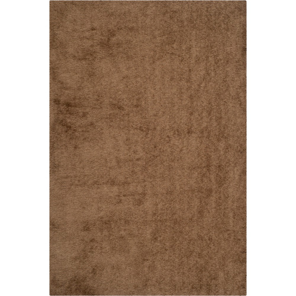 6'x9' Solid Tufted Area Rug Brown - Safavieh