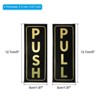 Unique Bargains PVC Self-Adhesive Waterproof Office Shop Push Pull Door Sign 4 Set - 2 of 4