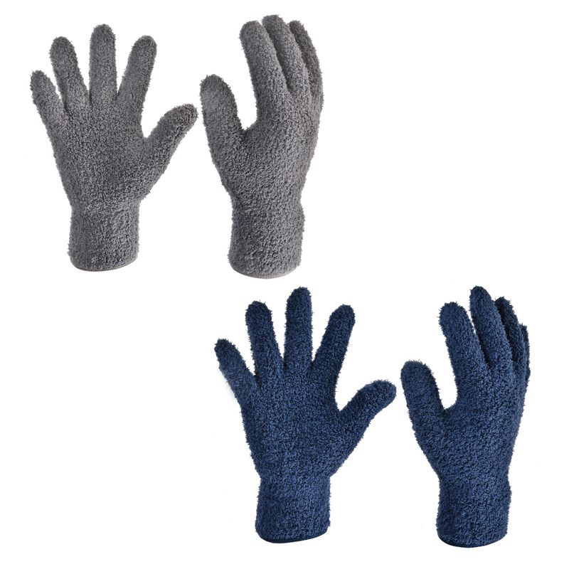 Unique Bargains Dusting Cleaning Gloves Microfiber Mittens for Plant Blinds Lamp Window, 4 of 7