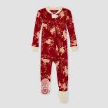 Burt's Bees Baby® Baby Reindeers Organic Cotton Footed Pajama - Red