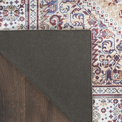 Gold and Beige Floral Flatweave 6' x 9' Area Rug