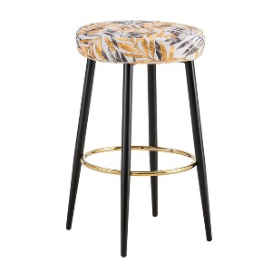 NicBex Set of 2 Bar Stools for Kitchen Island,Counter Bar Stools with Golden Footrest,Bar Chairs for Dining Rooms,Kitchens - 1 of 4