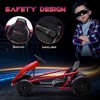 Whisen Kids’ Go Kart with Safety Belt, Backrest and All-Terrain Wheels, Outdoor Riding Toy Gift for 8-12 Years Old - 4 of 4