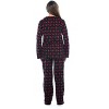 #followme  Womens Printed Microfleece Button Front PJ Pant Set with Socks / Winter Pajamas - 3 of 4