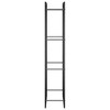 vidaXL Firewood Rack Matt Black 19.7 in.x11 in.x52 in. Steel - 4 of 4