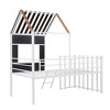 PAGED Metal Housebed Loft Bed Bunk Bed, Twin Size Bed Frame with Ladder and Guardrail for Kids, Teens, Ample Under-bed Space - 4 of 4