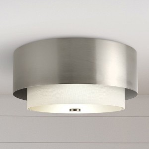 Urban Ambiance Luxury Modern Indoor Ceiling Light,  7-7/8''H x 14"W x 14''D,  Brushed Nickel Finish, UHP4850 - 1 of 4