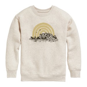Boys' - Instant Message - Desert Arch Graphic Long Sleeve Fleece Sweatshirt - 1 of 4