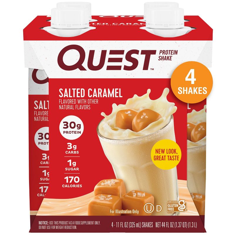 Quest Nutrition Ready To Drink Protein Shake – Salted Caramel, 1 of 11