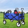 BestMassage Folding Wagon Cart Collapsible Wagon Cart  for Garden Camping Beach Shopping - 2 of 4