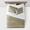 Cotton Woven Stripe Comforter & Sham Set - Threshold™ - image 3 of 4