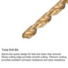 Unique Bargains High Speed Steel Titanium Plated Straight Flute Thread Tap and Twist Drill Bit - 4 of 4