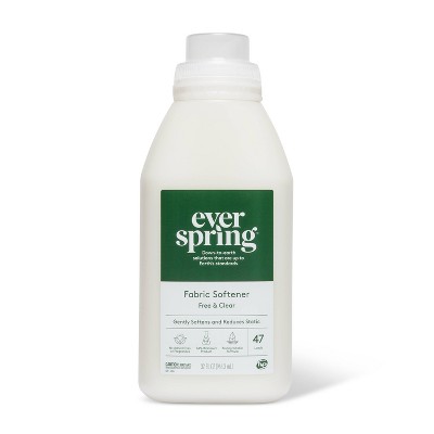 Fabric Softener - Free & Clear - 32 fl oz - Everspring™